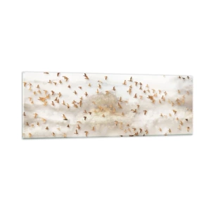 Obraz na skle - Už je čas... - 90x30 cm