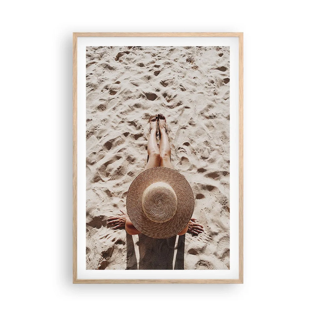 Plagát v ráme zo svetlého duba - Vysnívaný čas - 61x91 cm