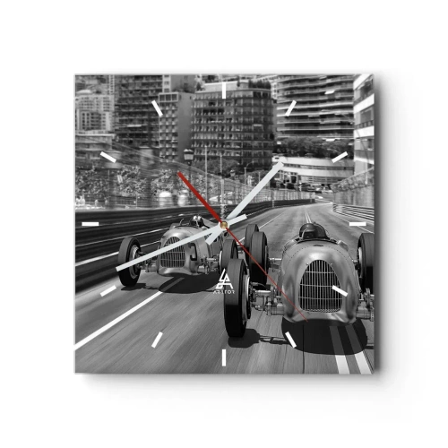 Nástenné hodiny - Kedysi dávno v Monte Carle - 40x40 cm