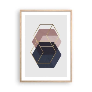 Plagát v ráme zo svetlého duba - Sila jednoduchosti - 50x70 cm