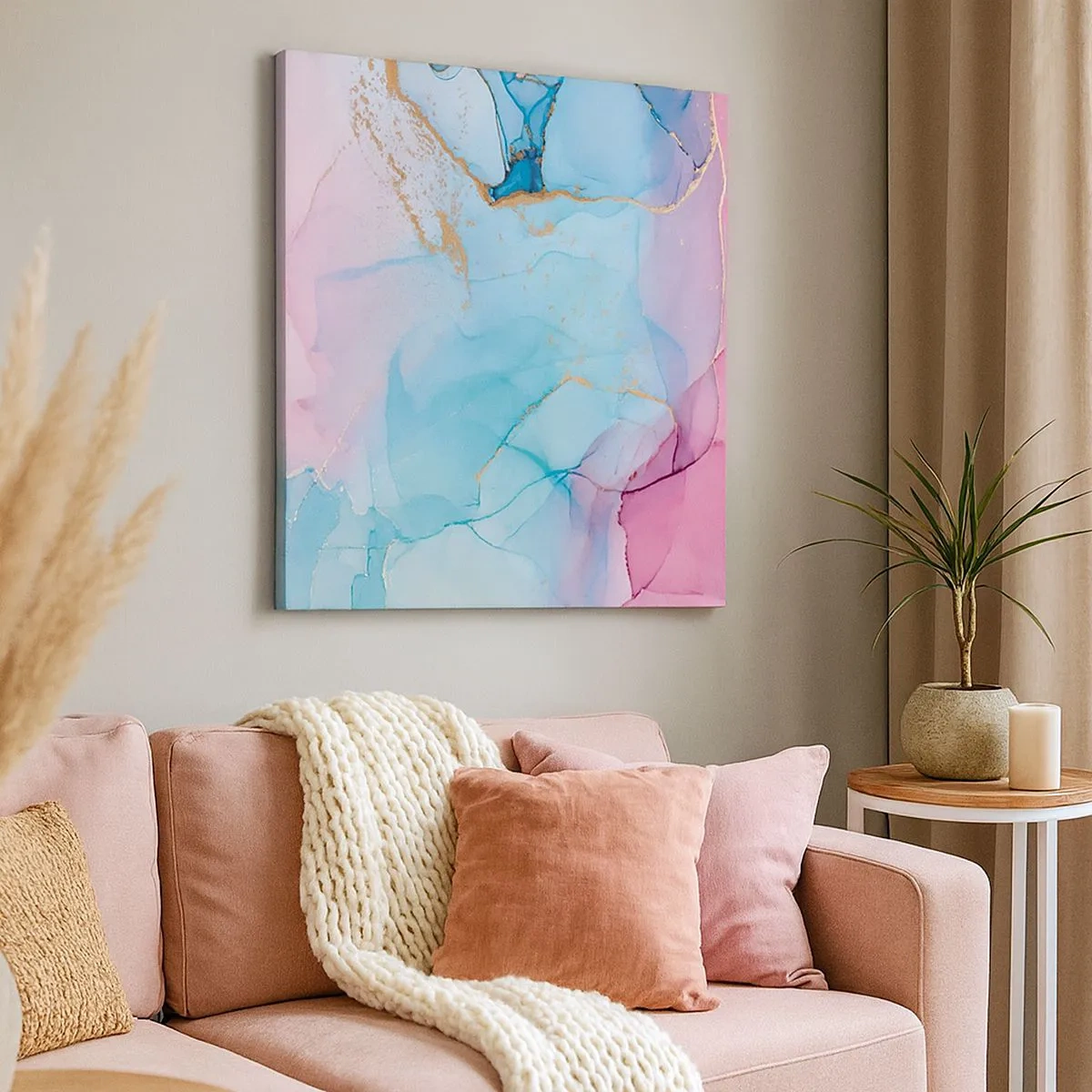 Obraz na plátne - Stretávanie a prelínanie - 30x30 cm