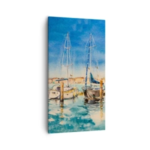 Obraz na plátne - Slnečná lagúna - 55x100 cm