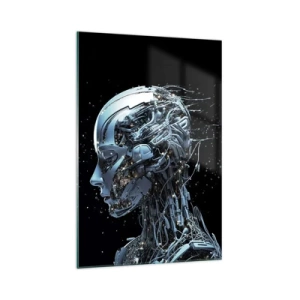 Obraz na skle - Technológia je žena - 70x100 cm
