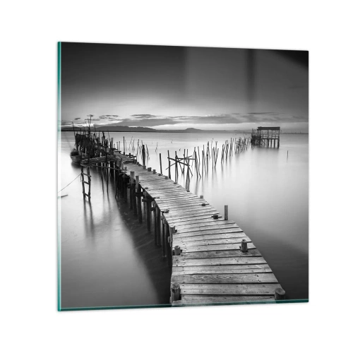 Obraz na skle - Pokoj zabudnutého brehu - 40x40 cm