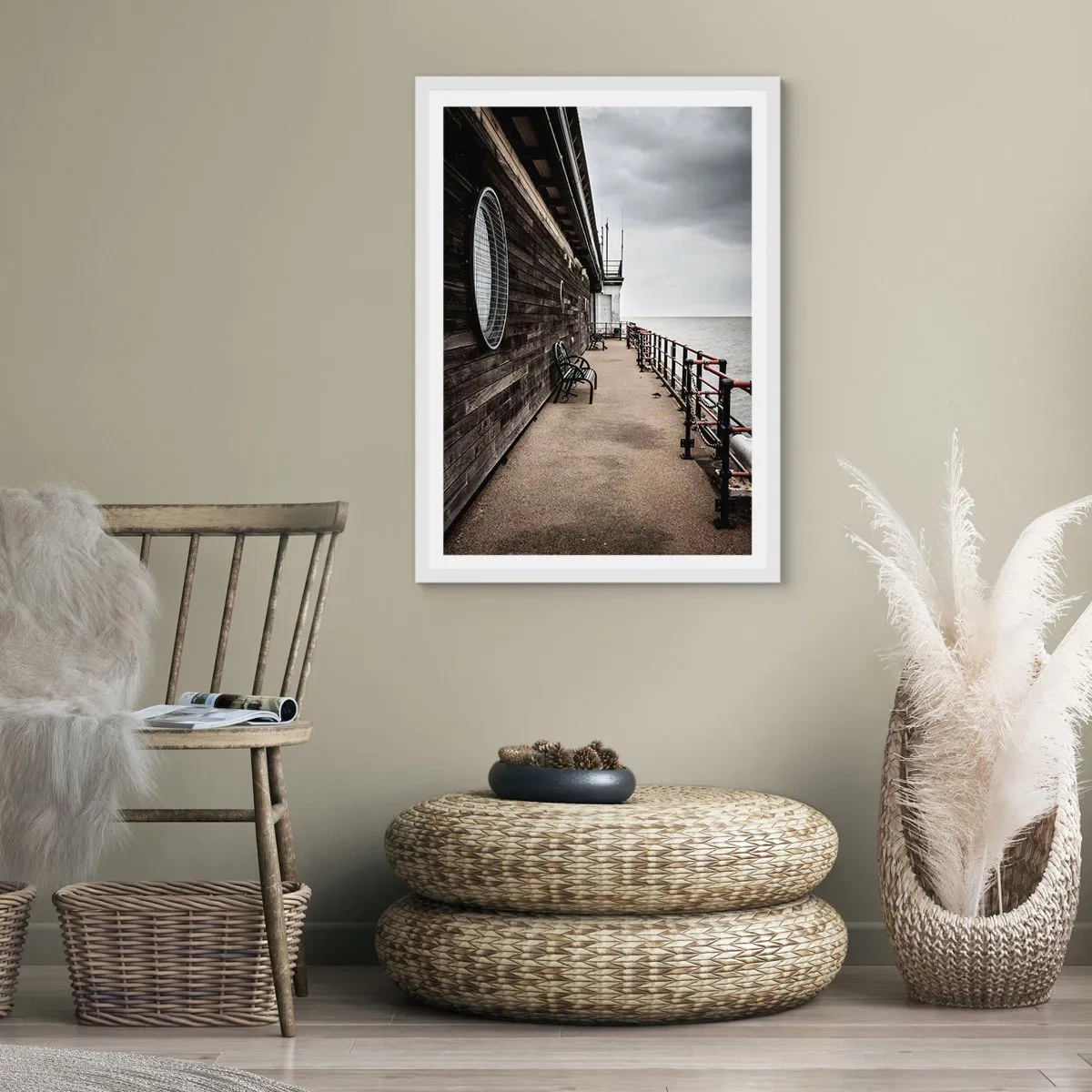 Plagát v bielom ráme - Čas, ktorý sa zastavil - 30x40 cm