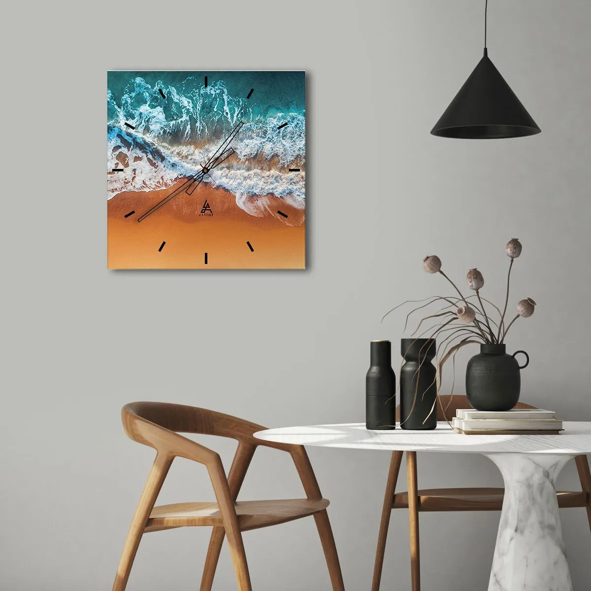 Nástenné hodiny - Vždy pár - 40x40 cm