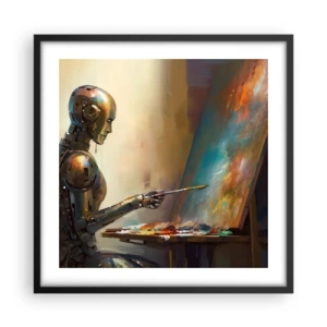 Plagát v čiernom ráme - Umenie budúcnosti - 50x50 cm