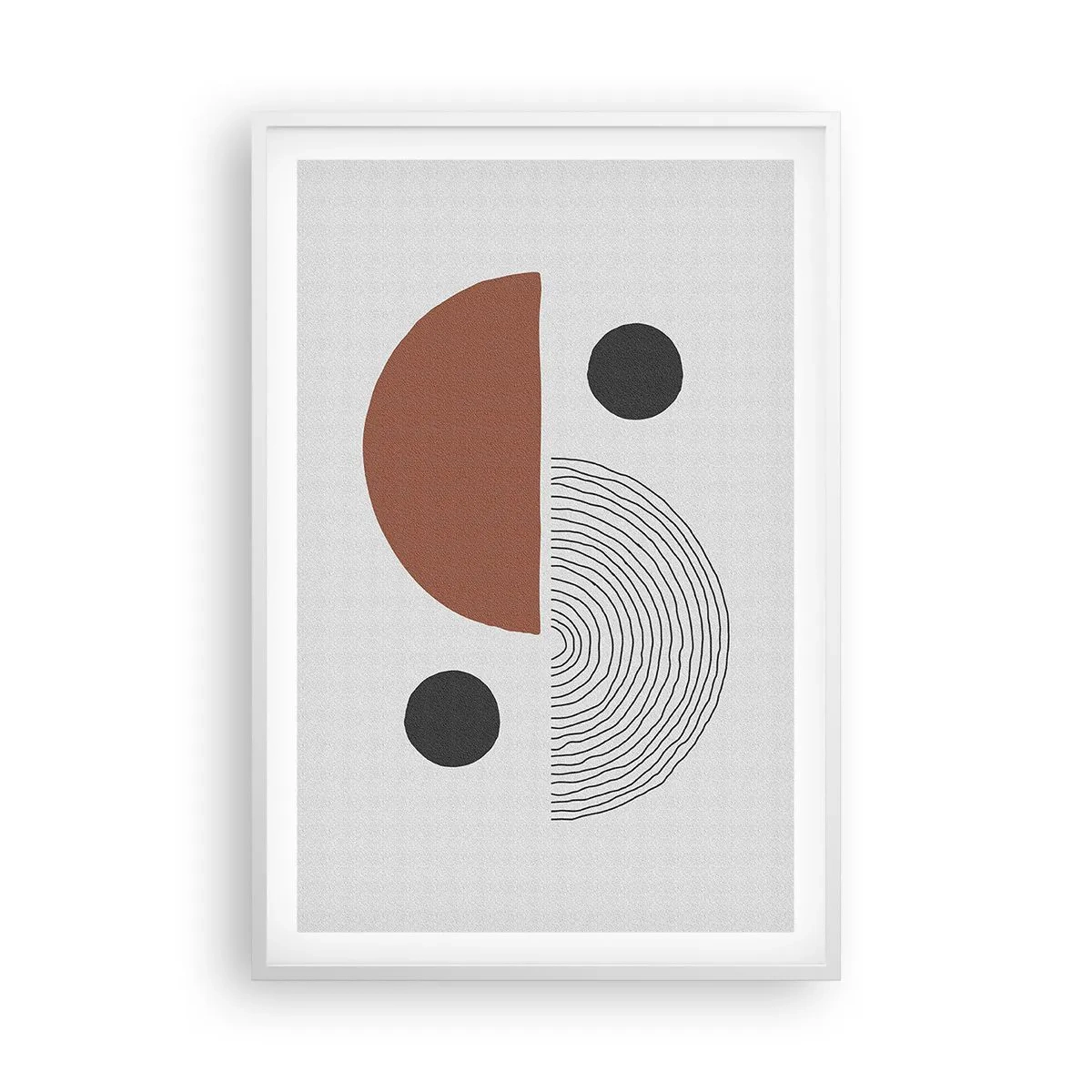 Plagát v bielom ráme - Dokonalosť kruhu - 61x91 cm