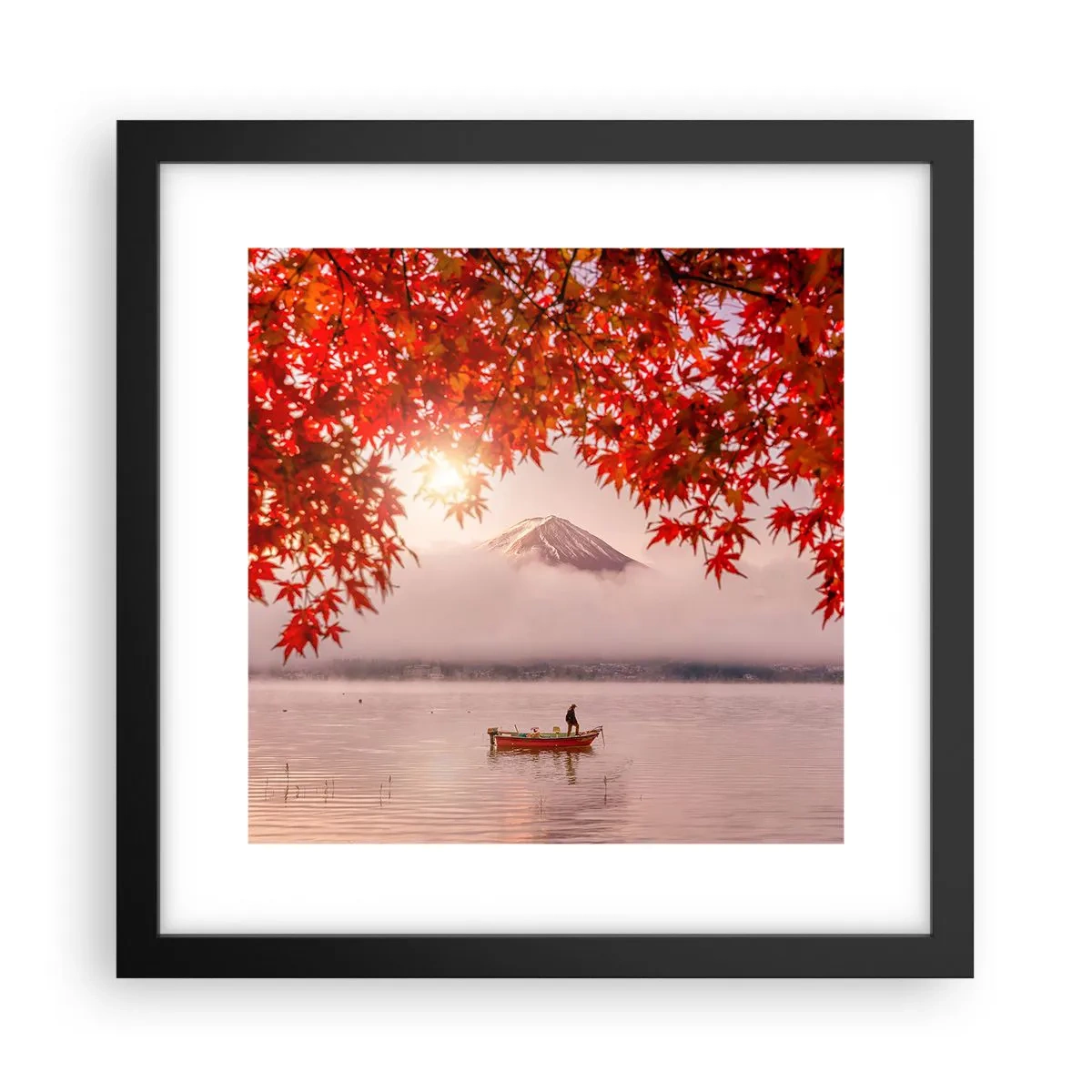 Plagát v čiernom ráme - V japonskom štýle - 30x30 cm