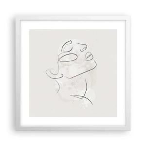 Plagát v bielom ráme - Náčrt sna - 40x40 cm