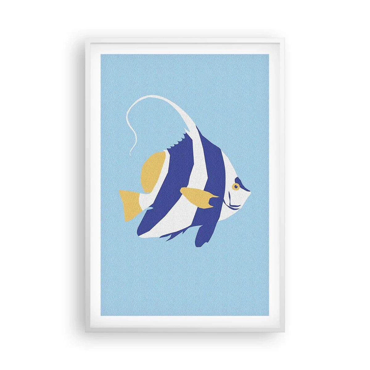 Plagát v bielom ráme - Miss tropických vôd - 61x91 cm