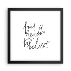 Plagát v čiernom ráme - Je to možné - 30x30 cm