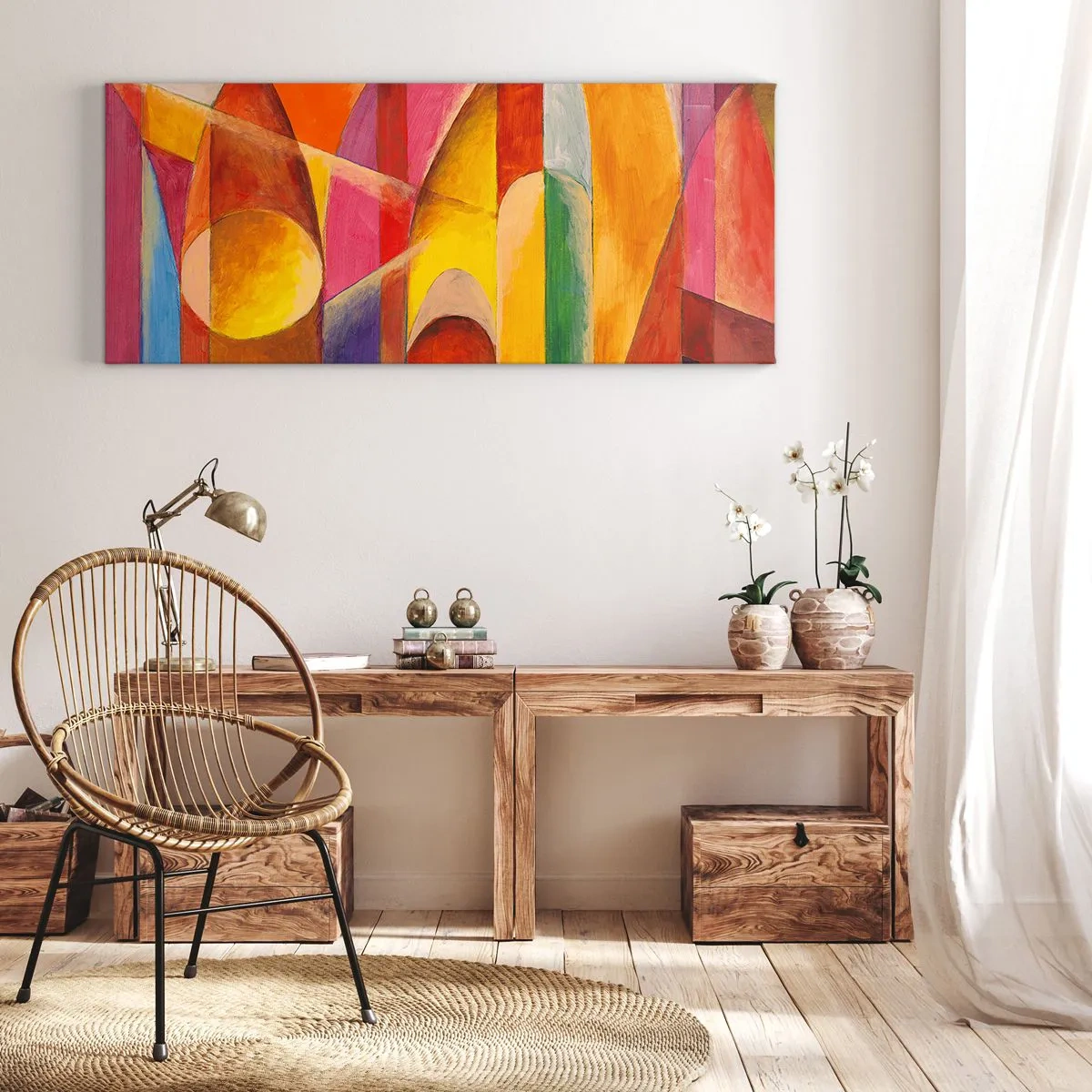 Obraz na plátne - Katedrála slnka - 100x40 cm