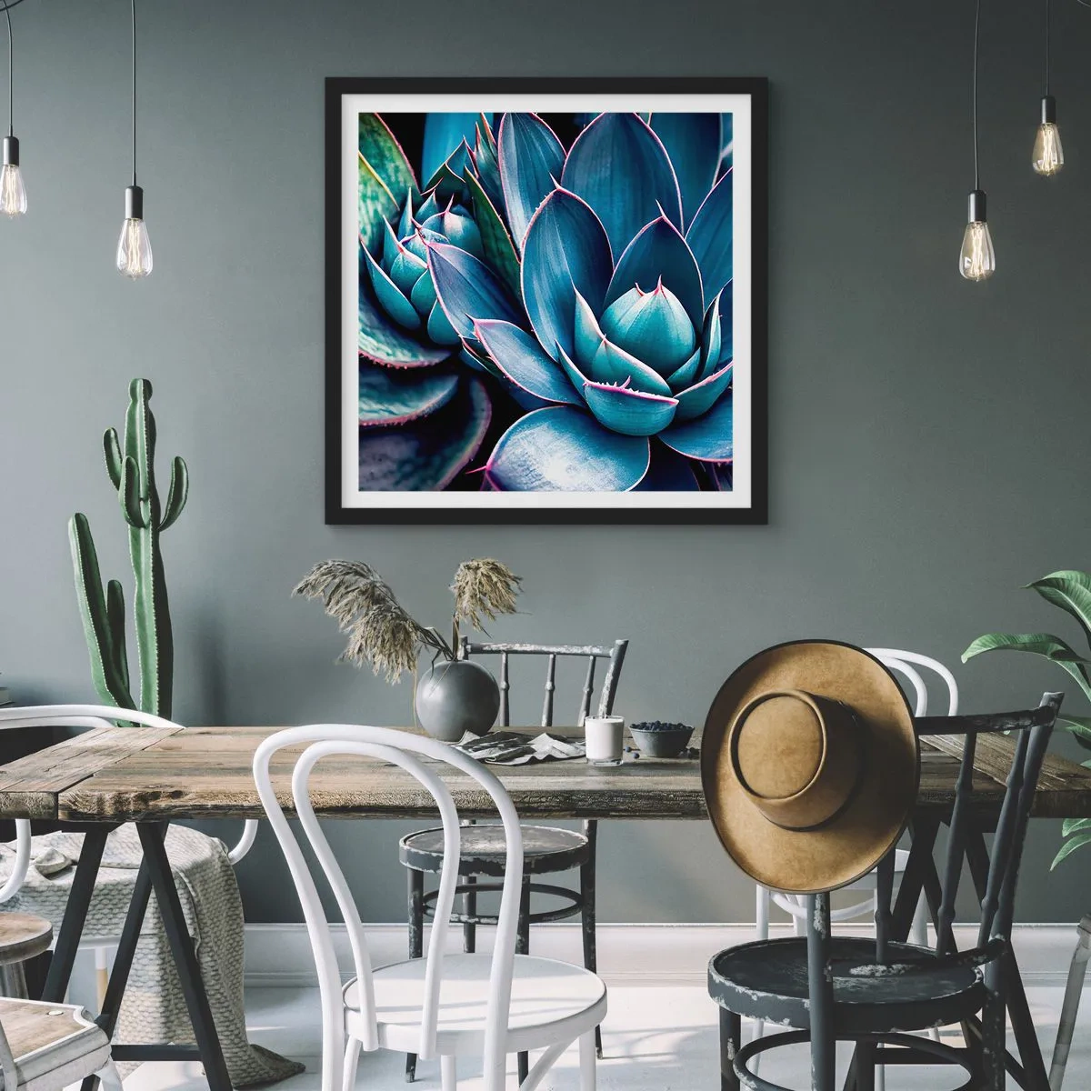 Plagát v čiernom ráme - Vitálna sila - 40x40 cm