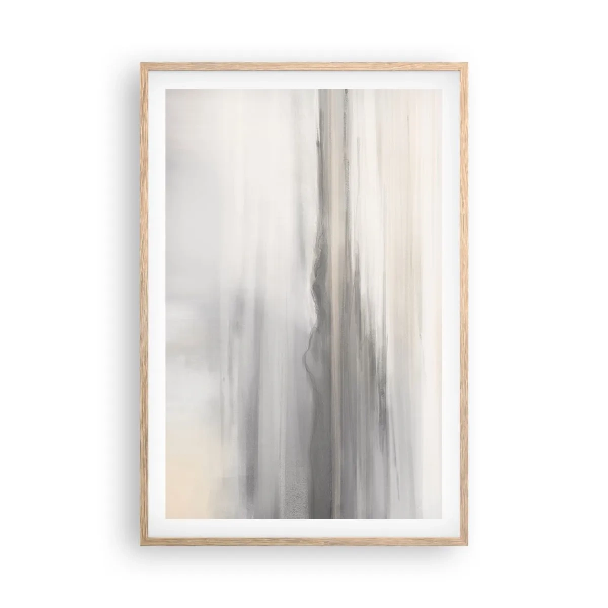 Plagát v ráme zo svetlého duba - Zamyslená diaľka - 61x91 cm