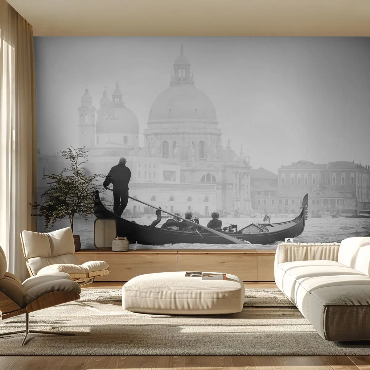 Samolepiaca Fototapeta Deluxe Sticker - Cesta k zdroju krásy - Benátky, Mesto, Architektúra - 200x140 cm