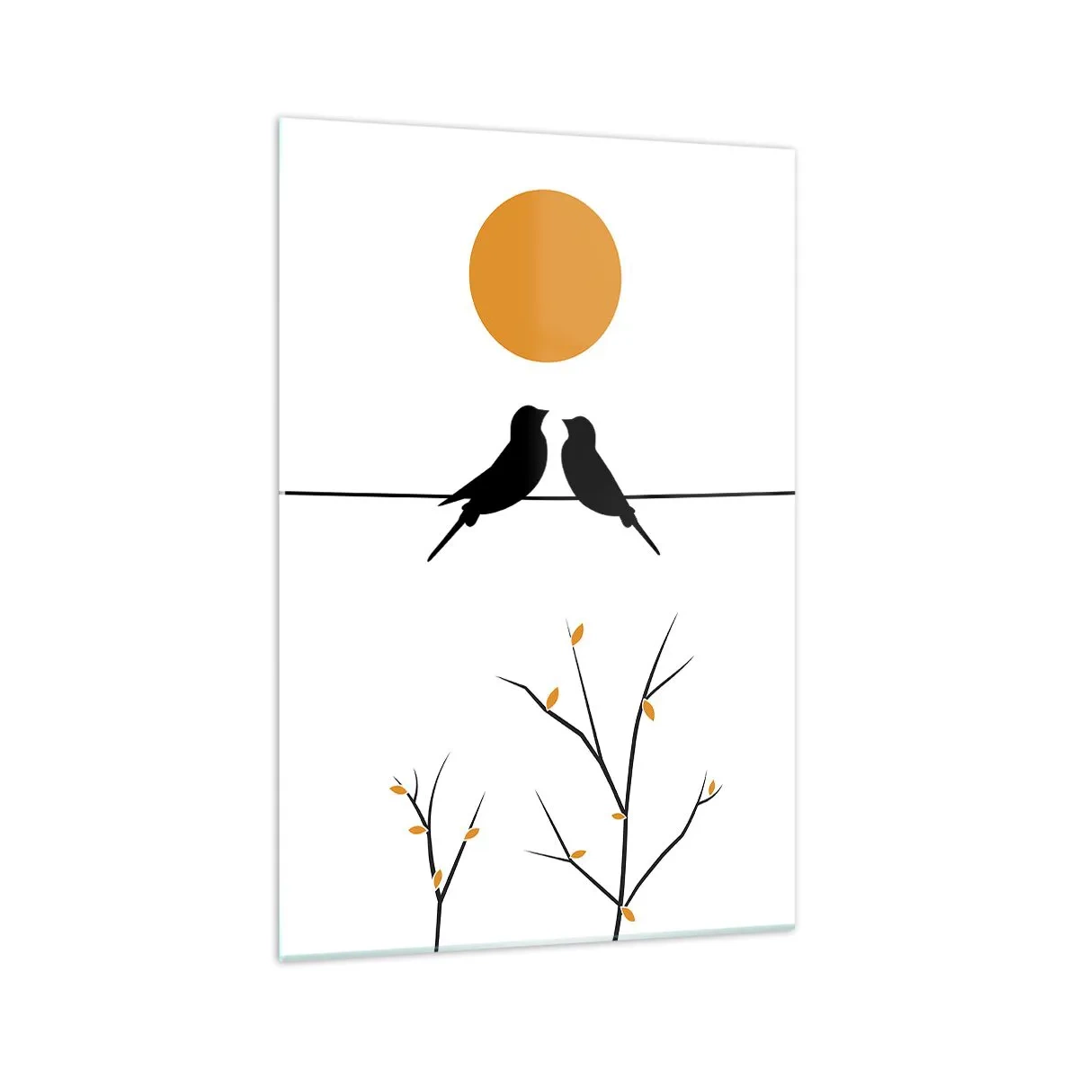 Obraz na skle - Slávičí večer - 70x100 cm
