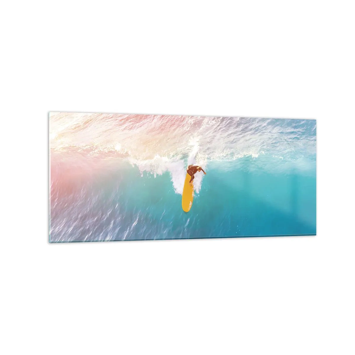 Obraz na skle - Oceanický jazdec - 120x50 cm