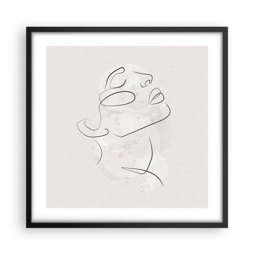 Plagát v čiernom ráme - Náčrt sna - 50x50 cm