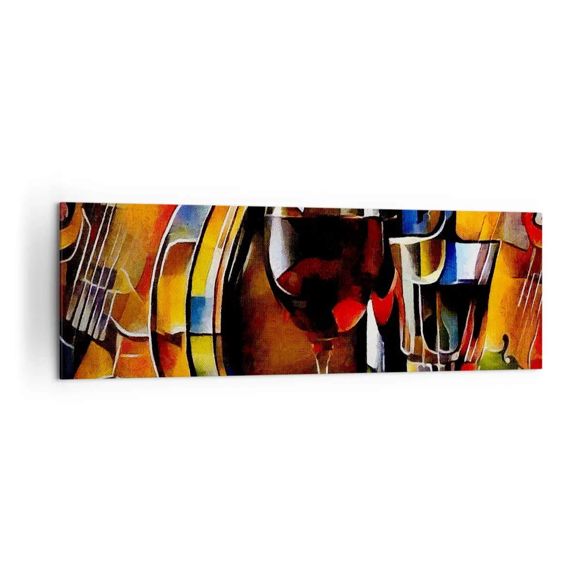 Obraz na plátne - Aj svet dostáva farby - 160x50 cm