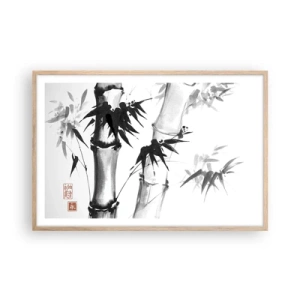 Plagát v ráme zo svetlého duba - Blízky záber na orient - 91x61 cm