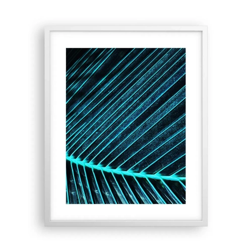 Plagát v bielom ráme - Textúra zelene - 40x50 cm