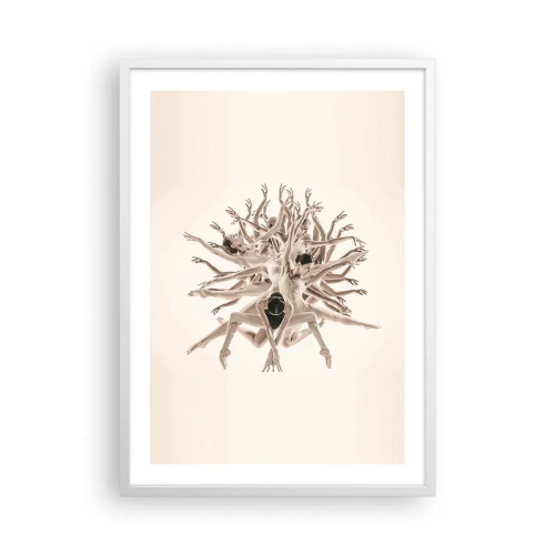 Plagát v bielom ráme - Rozkvet v tanci - 50x70 cm