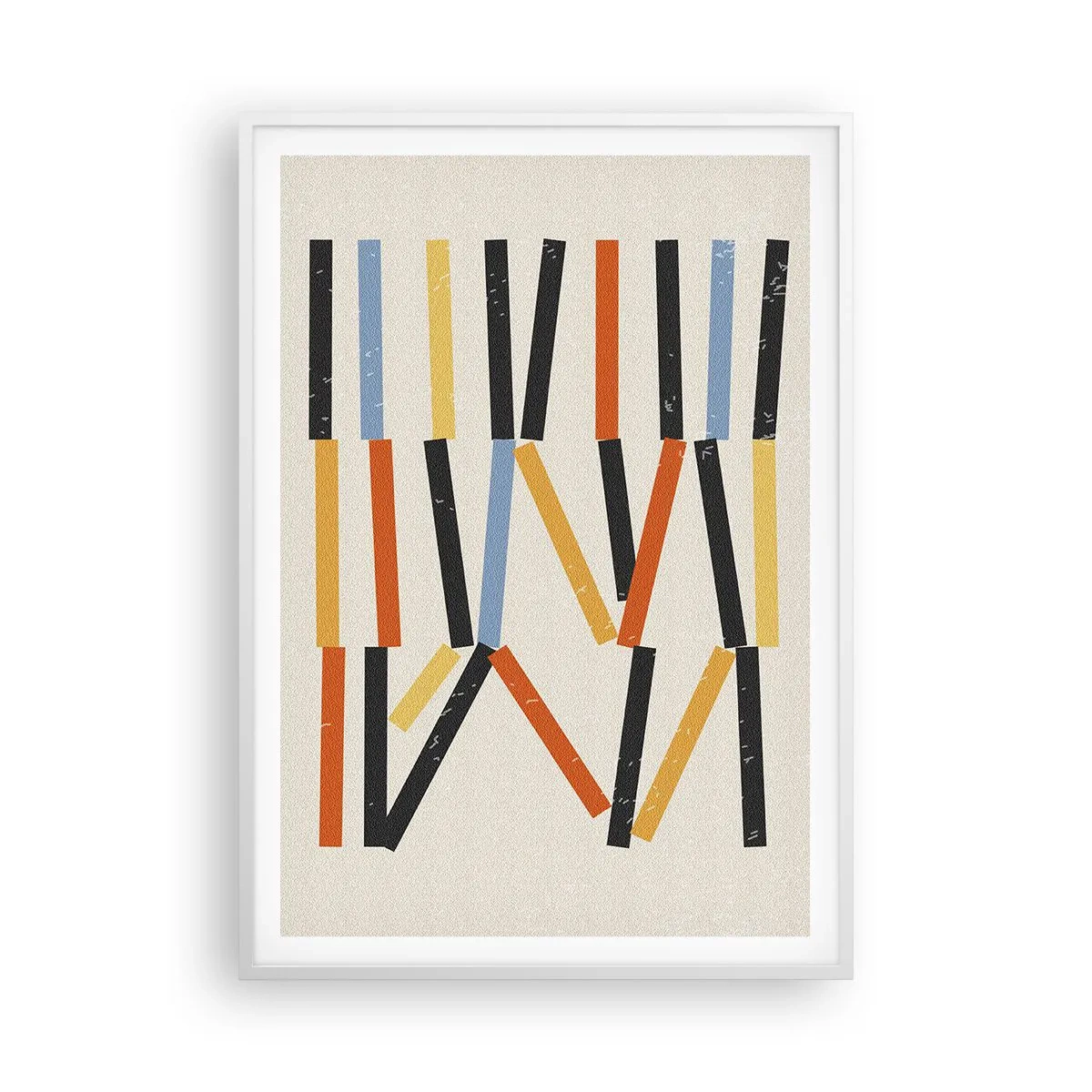 Plagát v bielom ráme - Kompozícia na úrovni - 70x100 cm