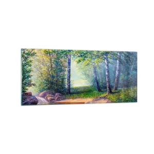 Obraz na skle - Idylické prostredie - 120x50 cm