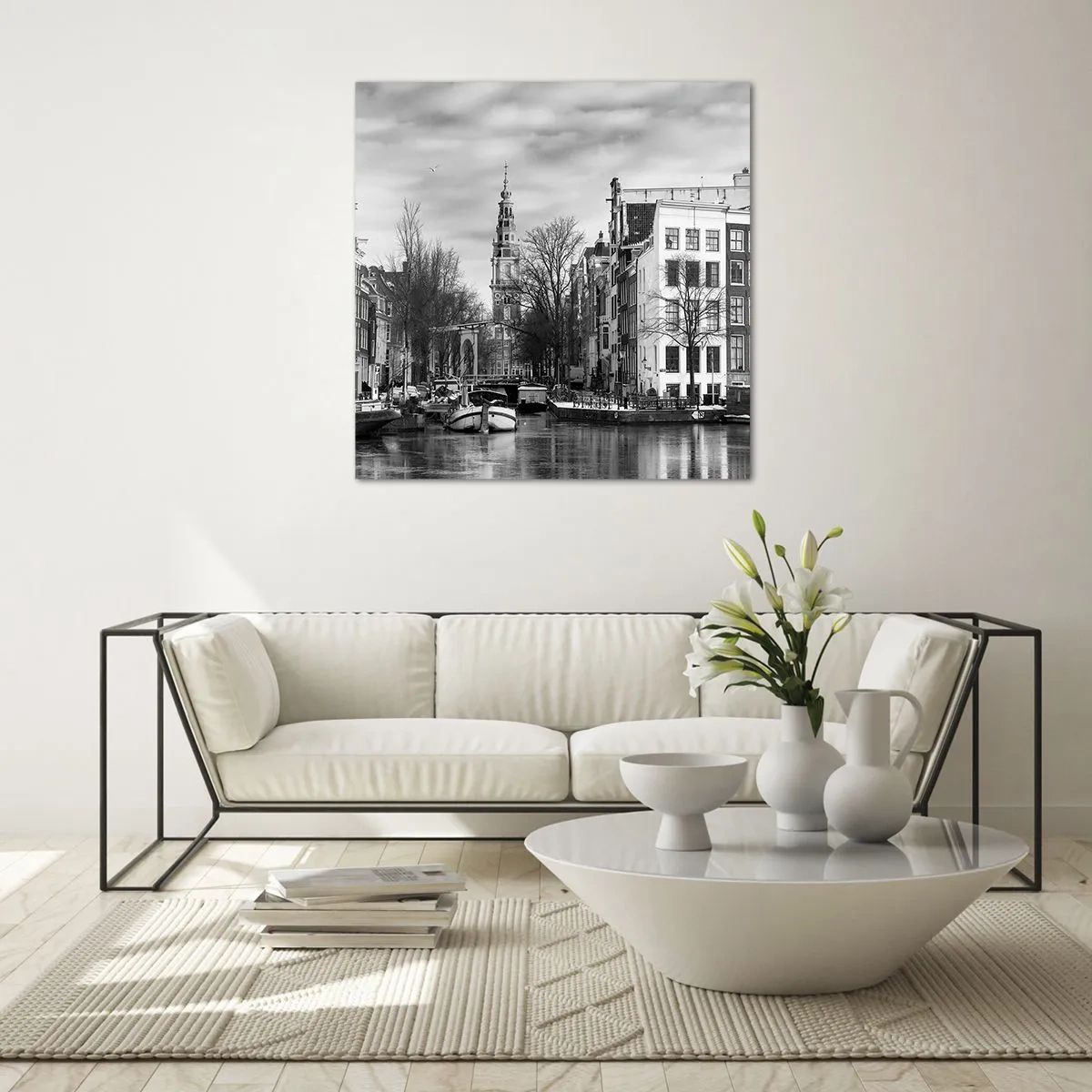 Obraz na skle - Amsterdamské vibrácie - 30x30 cm