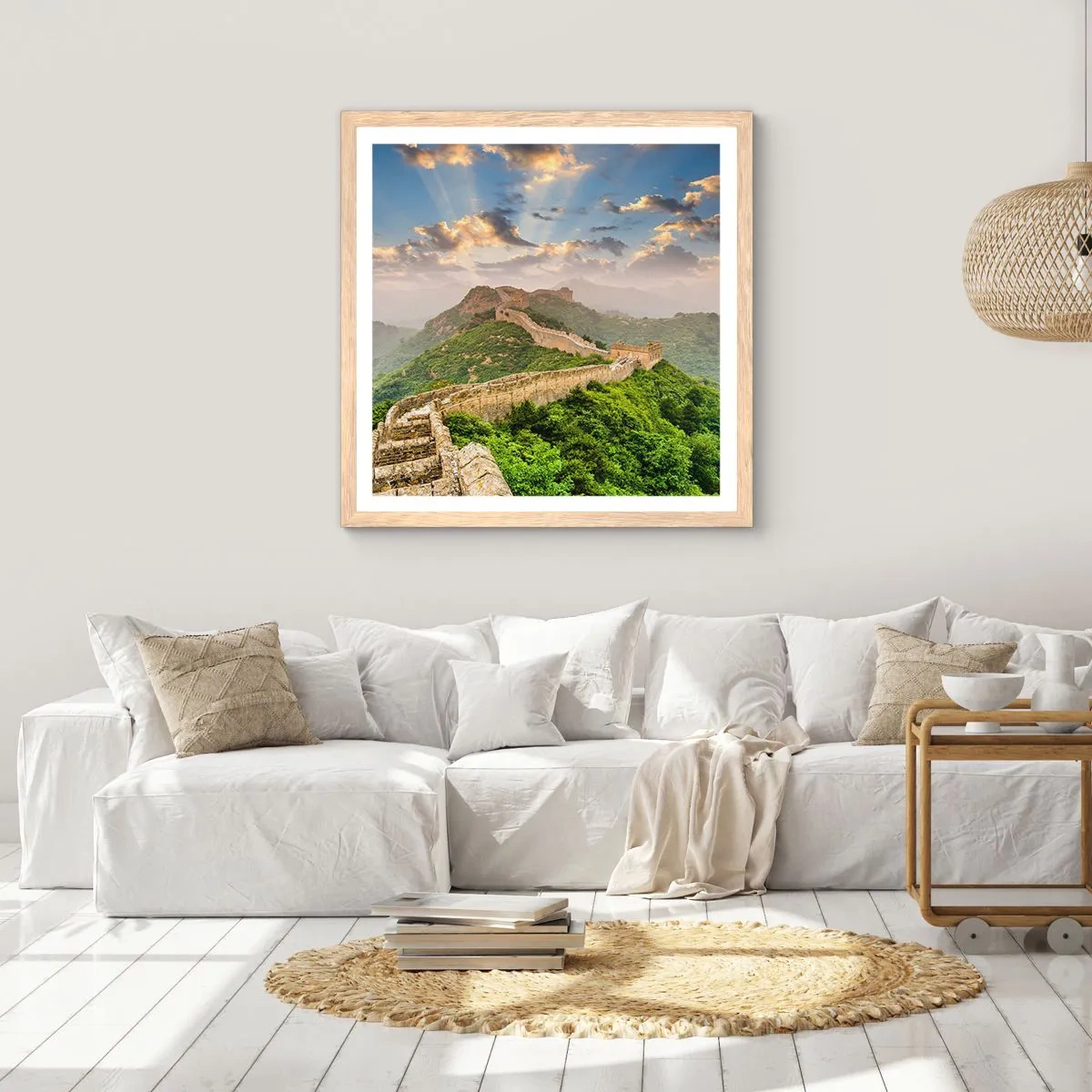 Plagát v ráme zo svetlého duba - Nepominuteľná veľkosť - 60x60 cm