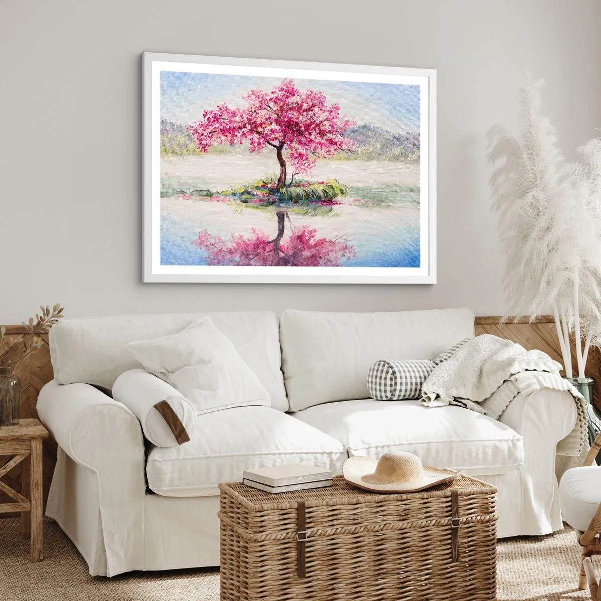 Plagát v bielom ráme - Sviatok jari - 70x50 cm