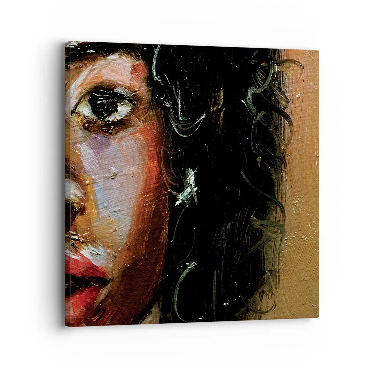 Obraz na plátne - Čierna a jas - 30x30 cm