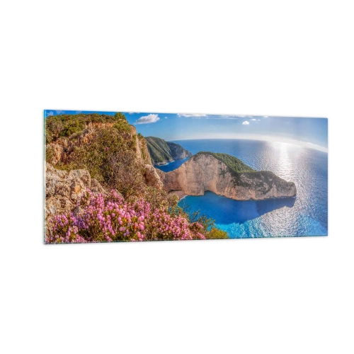 Obraz na skle - Moje veľké grécke prázdniny - 100x40 cm