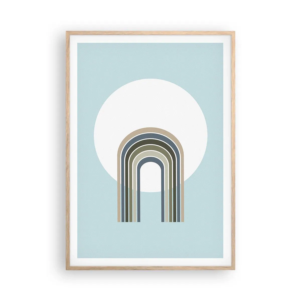 Plagát v ráme zo svetlého duba - Neodolateľná príťažlivosť - 70x100 cm