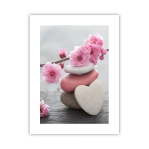 Plagát - Blaženosť s višňovým kvetom - 30x40 cm