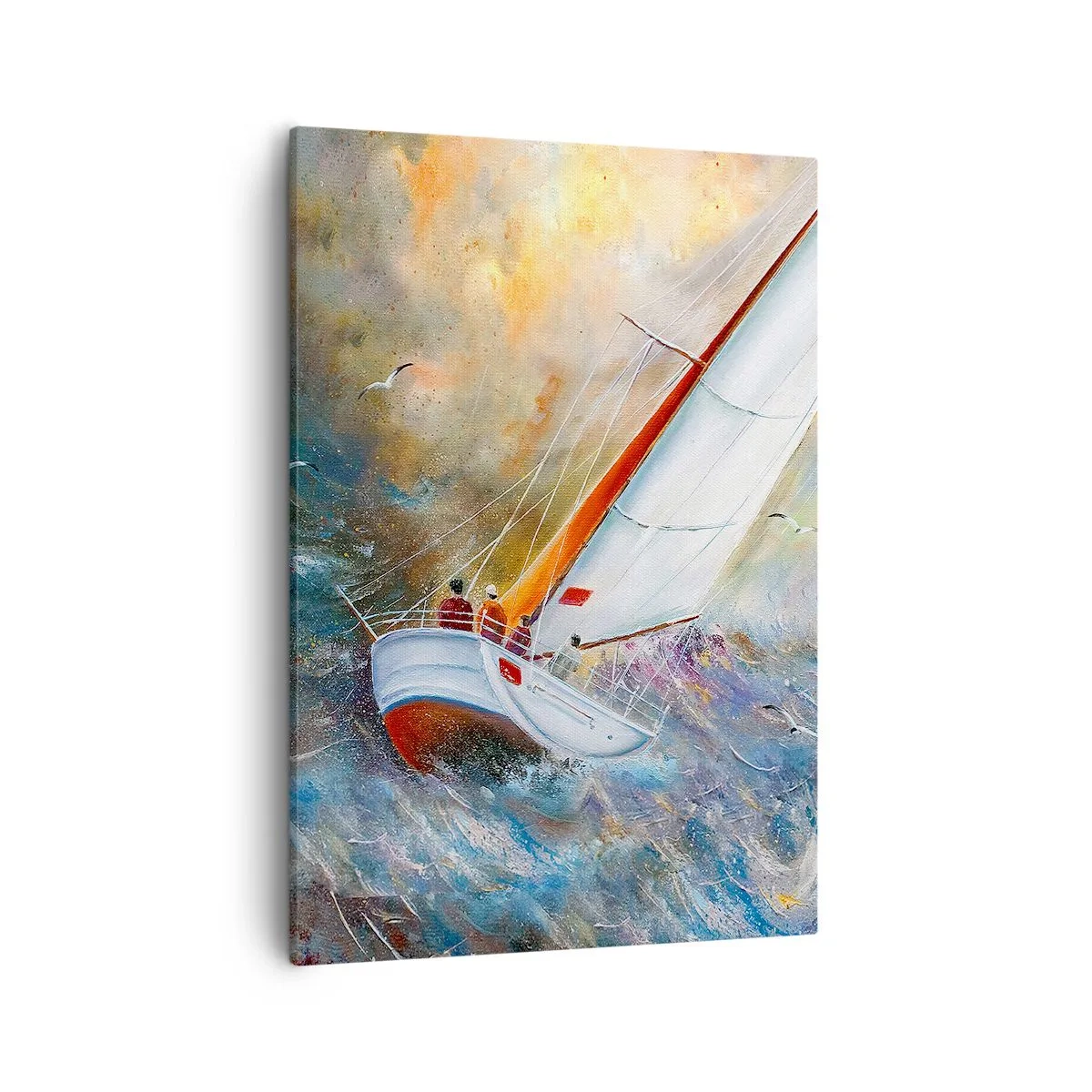 Obraz na plátne - Bežiace cez vlny - 50x70 cm