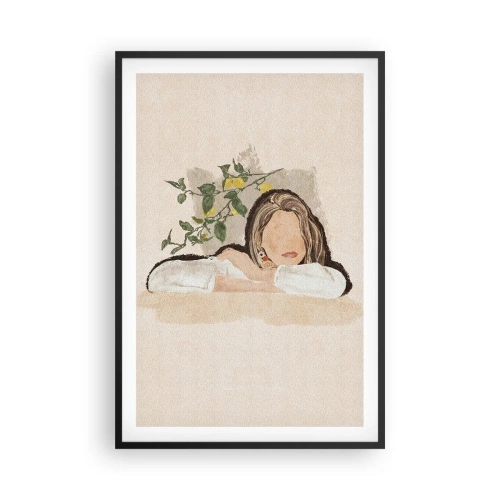 Plagát v čiernom ráme - Kráska z juhu - 61x91 cm