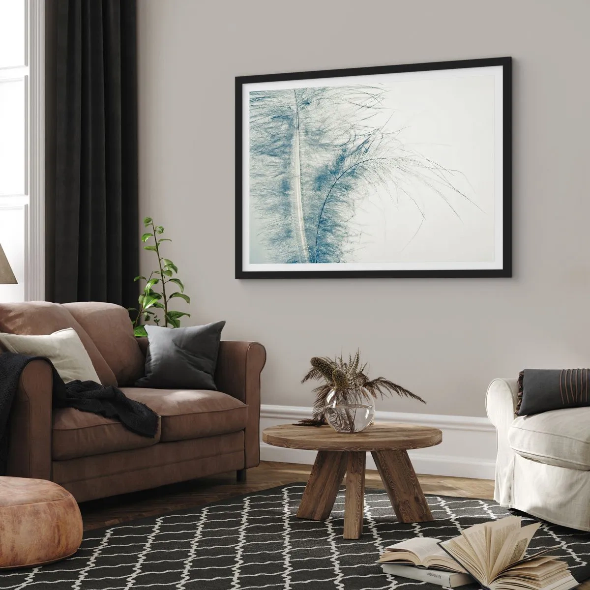 Plagát v čiernom ráme - Šepot prírody - 100x70 cm