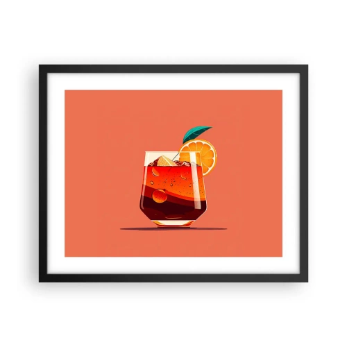 Plagát v čiernom ráme - Letné osvieženie - 50x40 cm