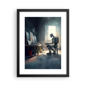 Plagát v čiernom ráme - Akt stvorenia - 30x40 cm