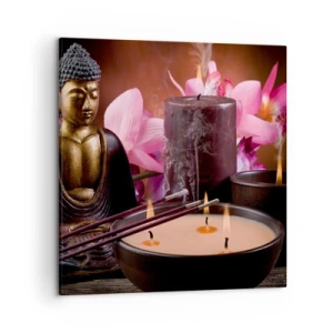 Obraz na plátne - Očistiť myseľ, upokojiť telo - 50x50 cm