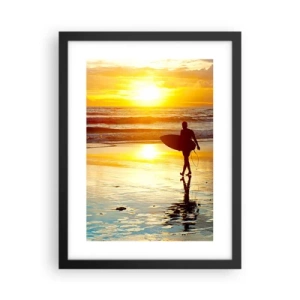 Plagát v čiernom ráme - Návrat bojovníka - 30x40 cm