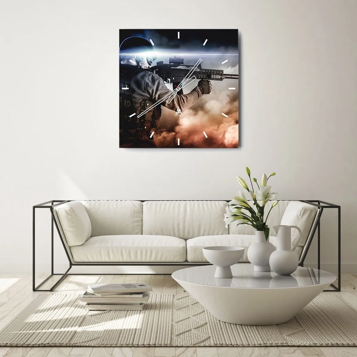 Nástenné hodiny - Proste hrdina - 40x40 cm