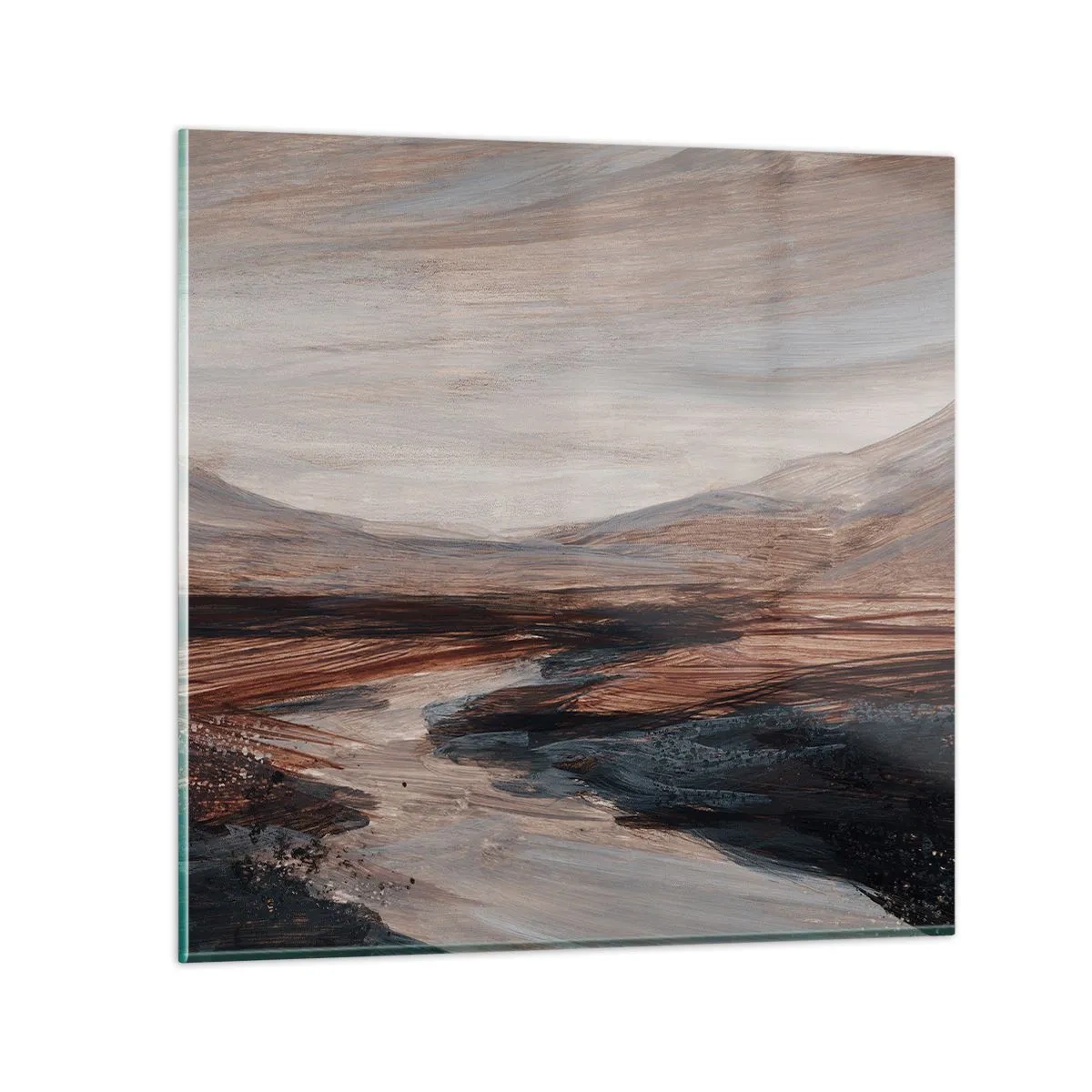 Obraz na skle -  Pokojné údolie - 30x30 cm