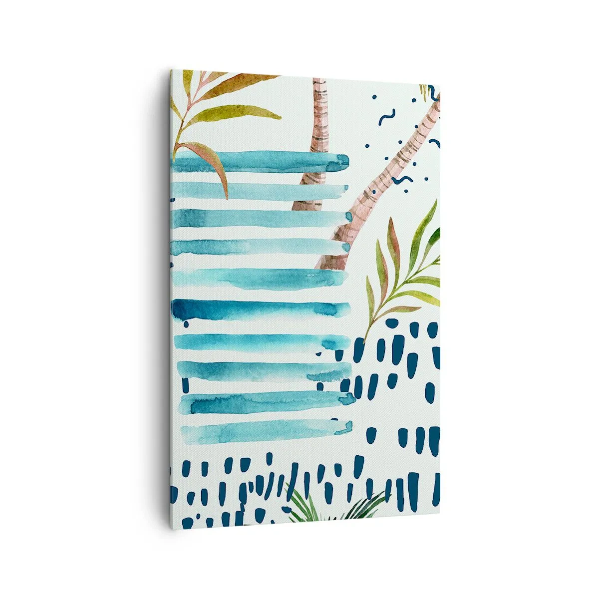 Obraz na plátne - Prázdniny pod palmami - 80x120 cm