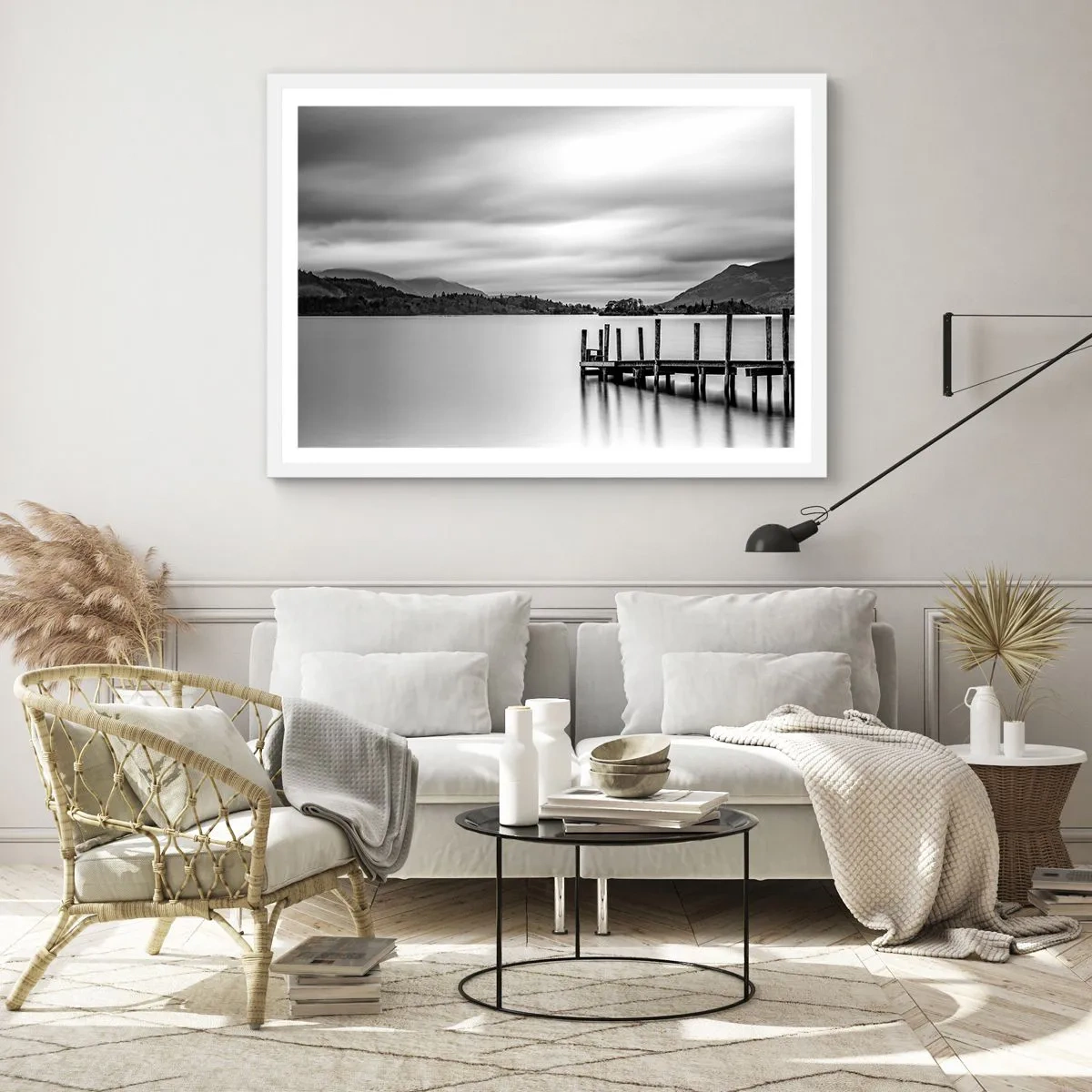 Plagát v bielom ráme - Jemnosť a sila - 100x70 cm