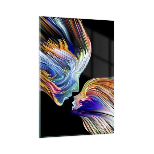 Obraz na skle - Fúzie energie a svetla - 80x120 cm