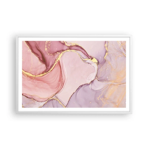 Plagát v bielom ráme - Maznanie farieb - 91x61 cm