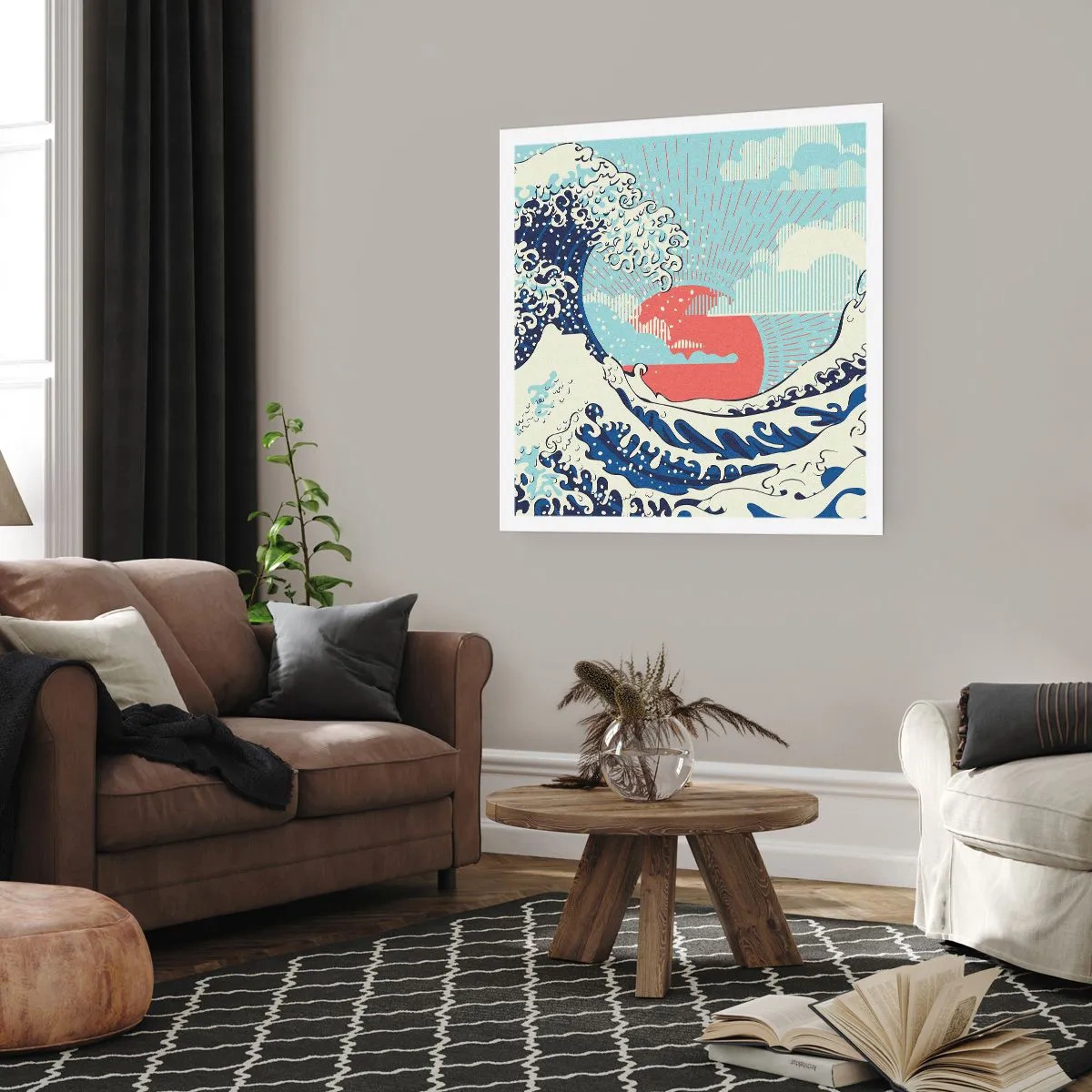 Plagát - Z japonských inšpirácií - 60x60 cm